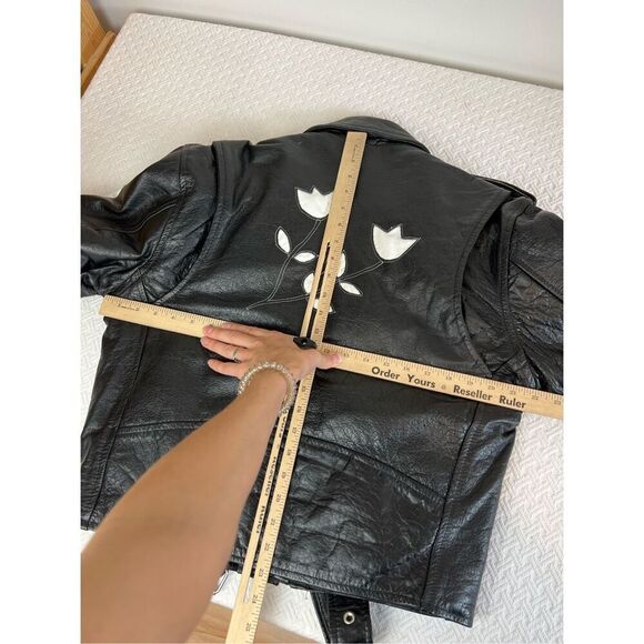 Vintage Screaming Eagle Black Leather Jacket Size 40 With Leather Chaps Large - Picture 15 of 16